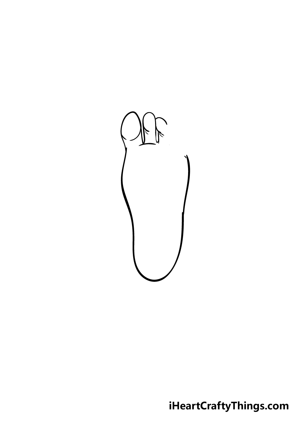 foot drawing step 4