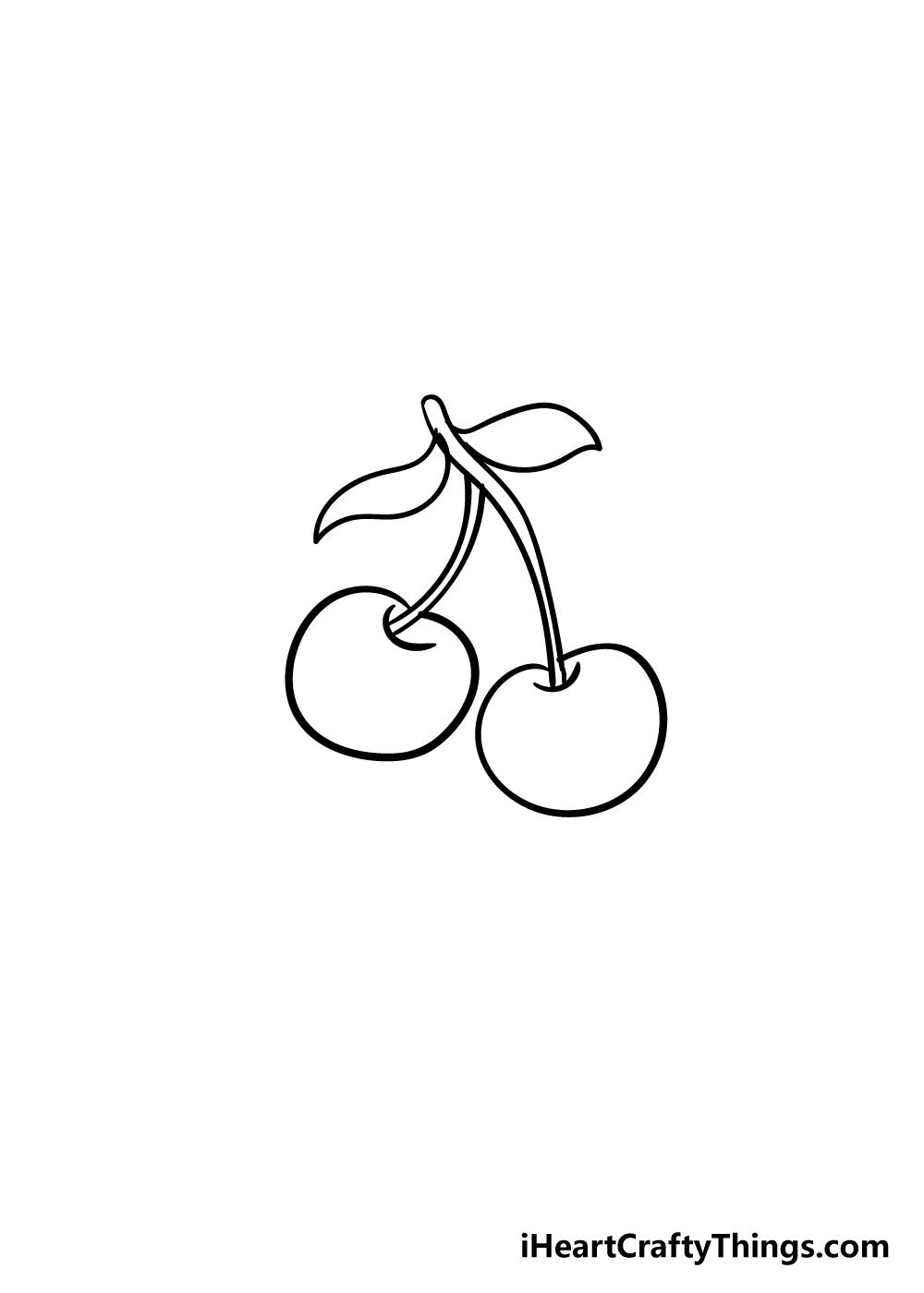 cherry drawing step 4