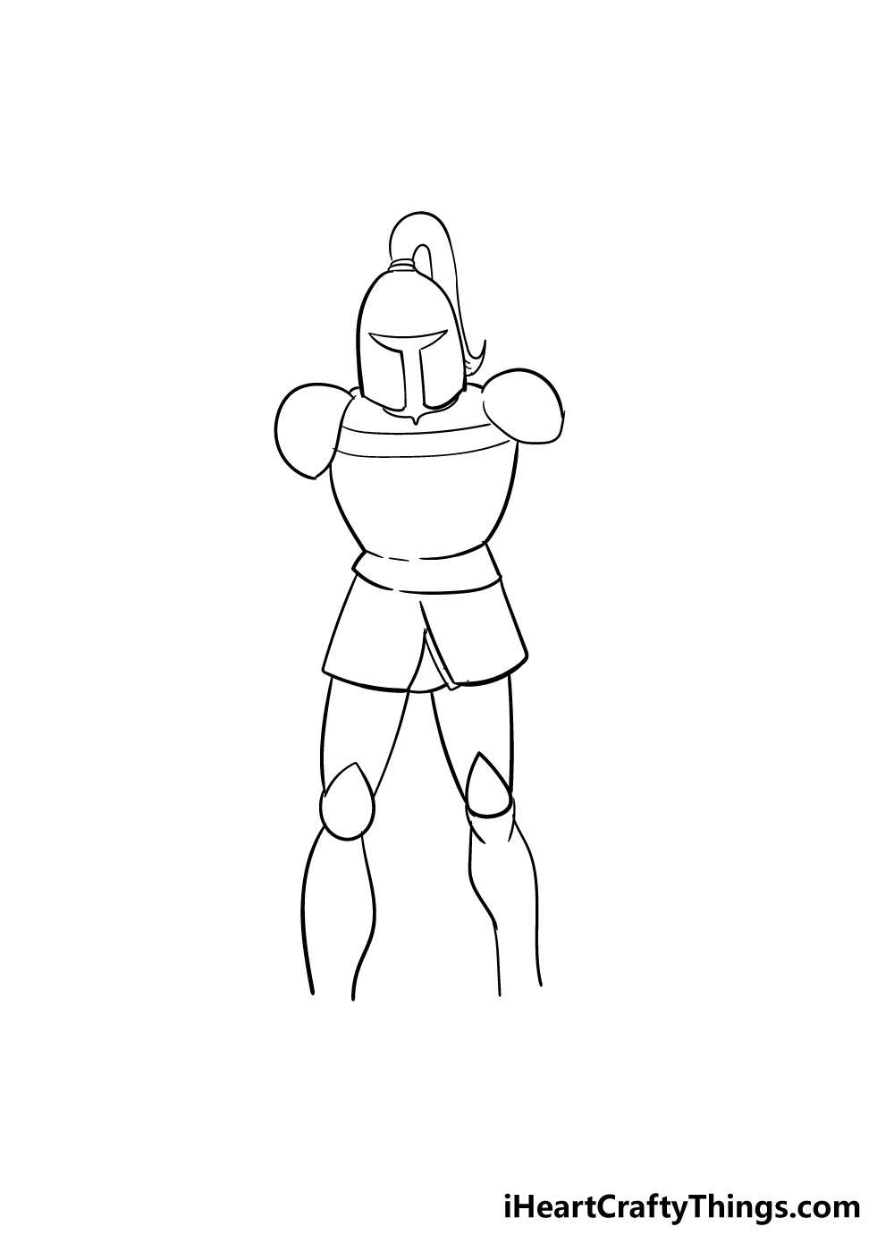 knight drawing step 4