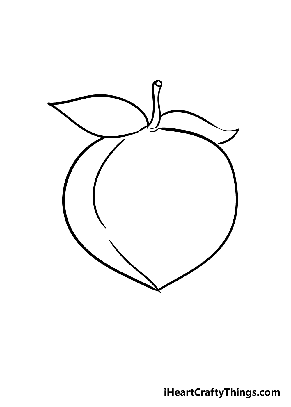 peach drawing step 4