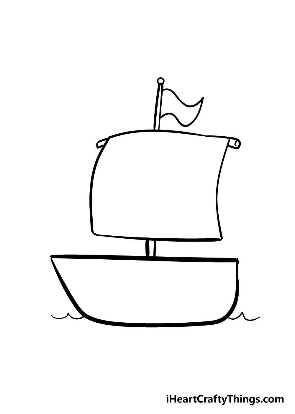 boat drawing step 5