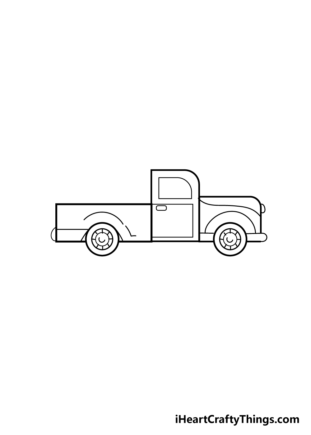 truck drawing step 5