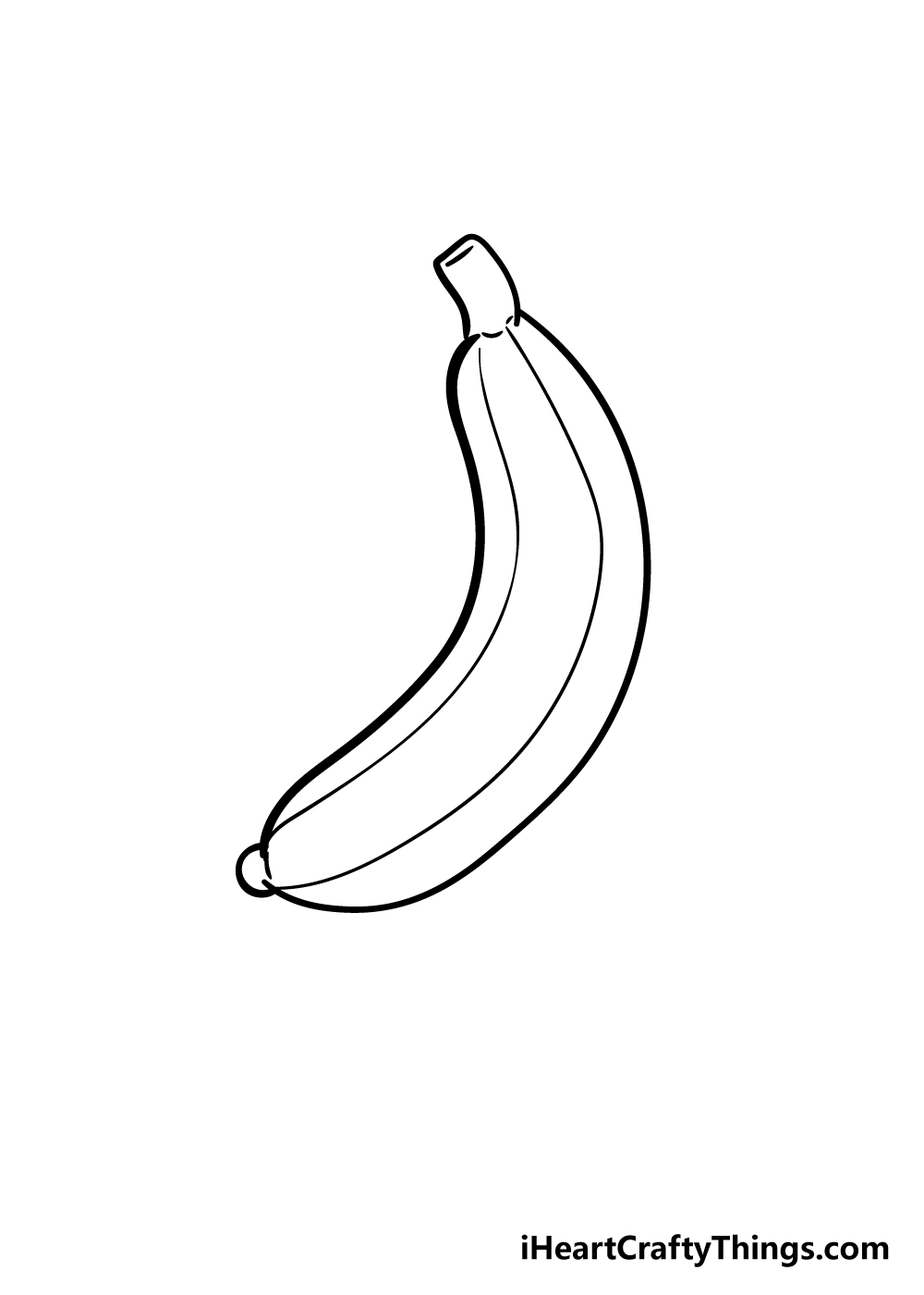 banana drawing step 5