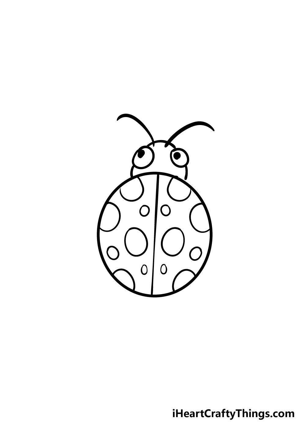 ladybug drawing step 5