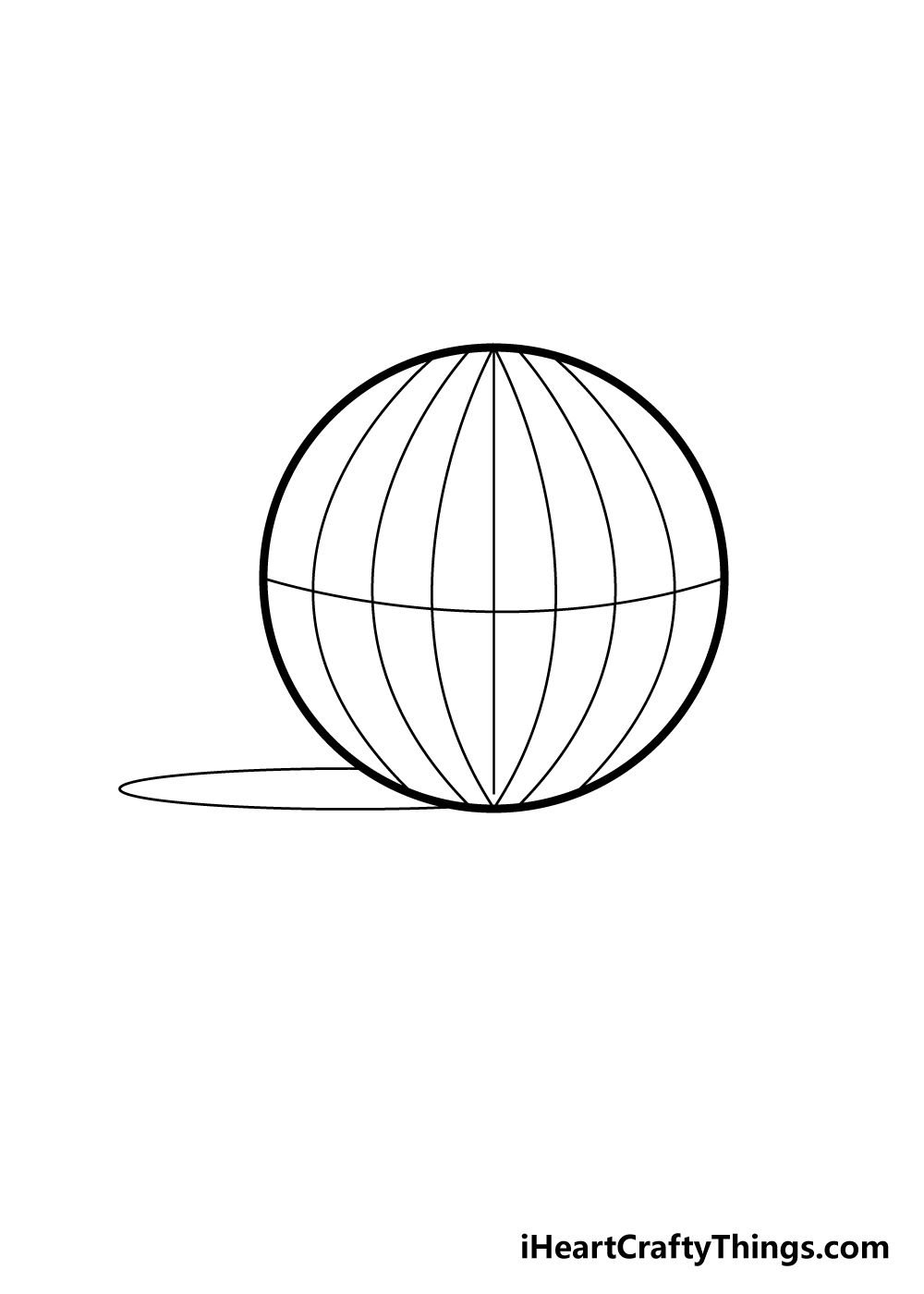 sphere drawing step 5