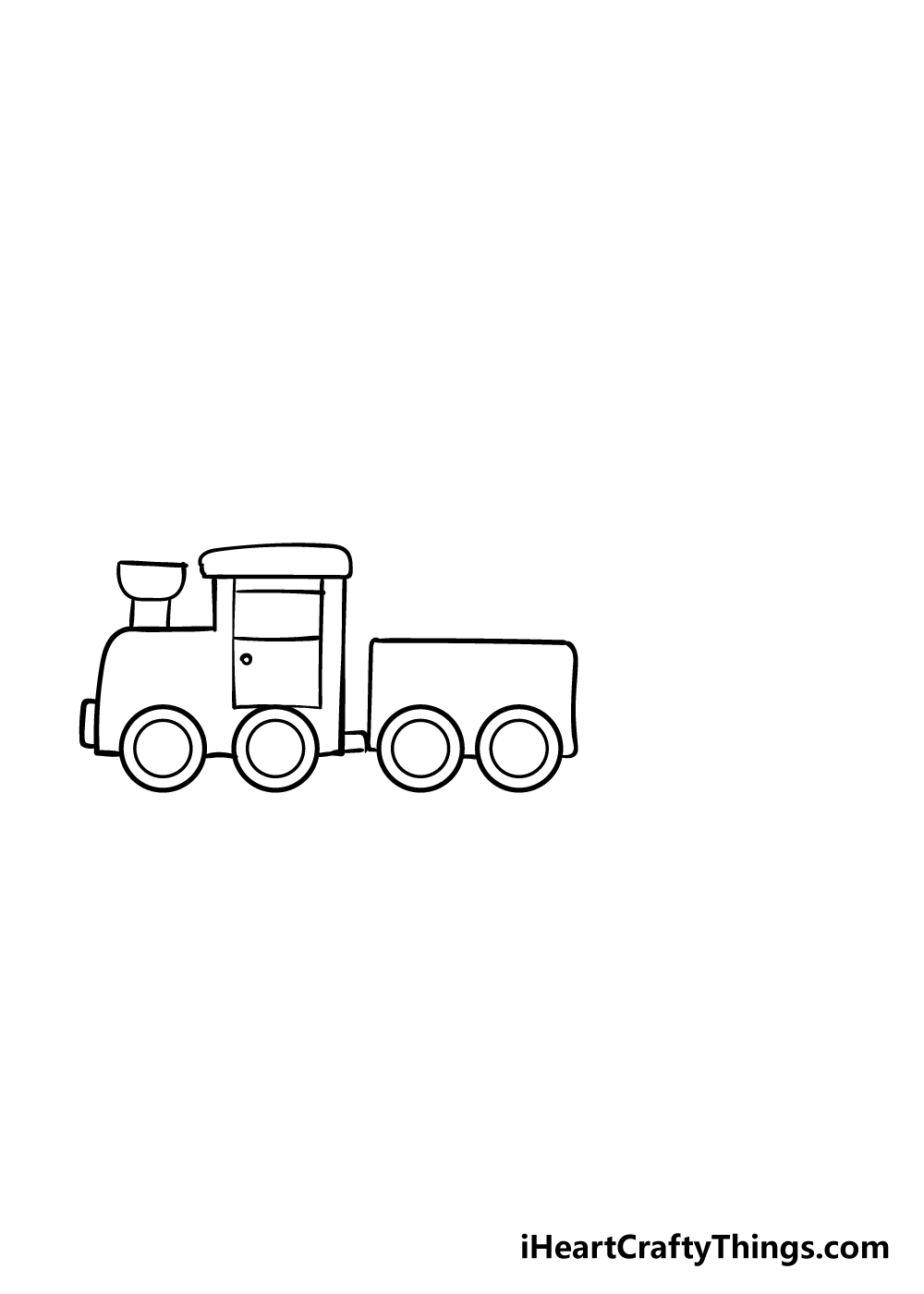 train drawing step 5
