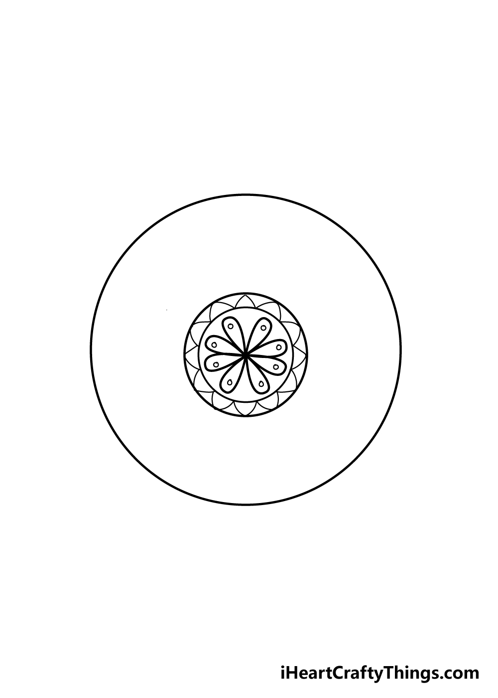 mandala drawing step 5
