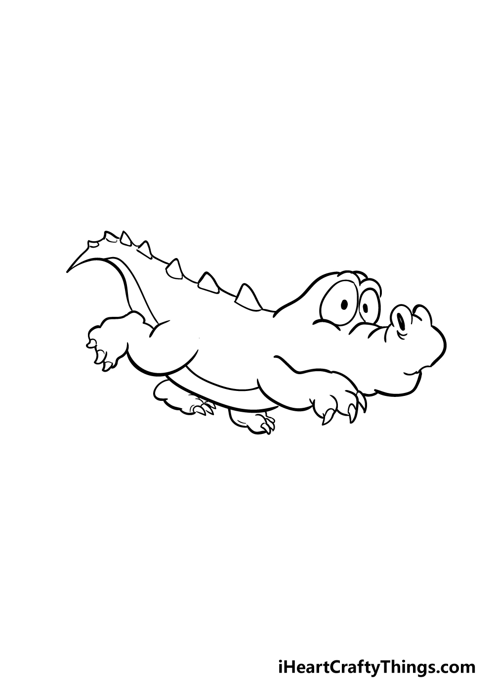 crocodile drawing step 5