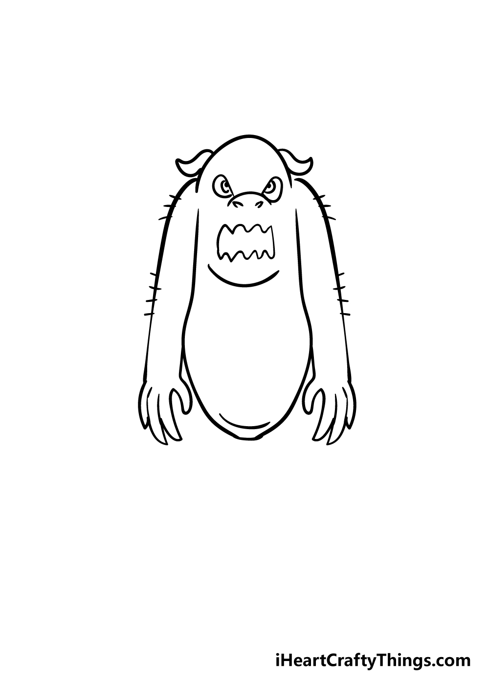 monster drawing step 5