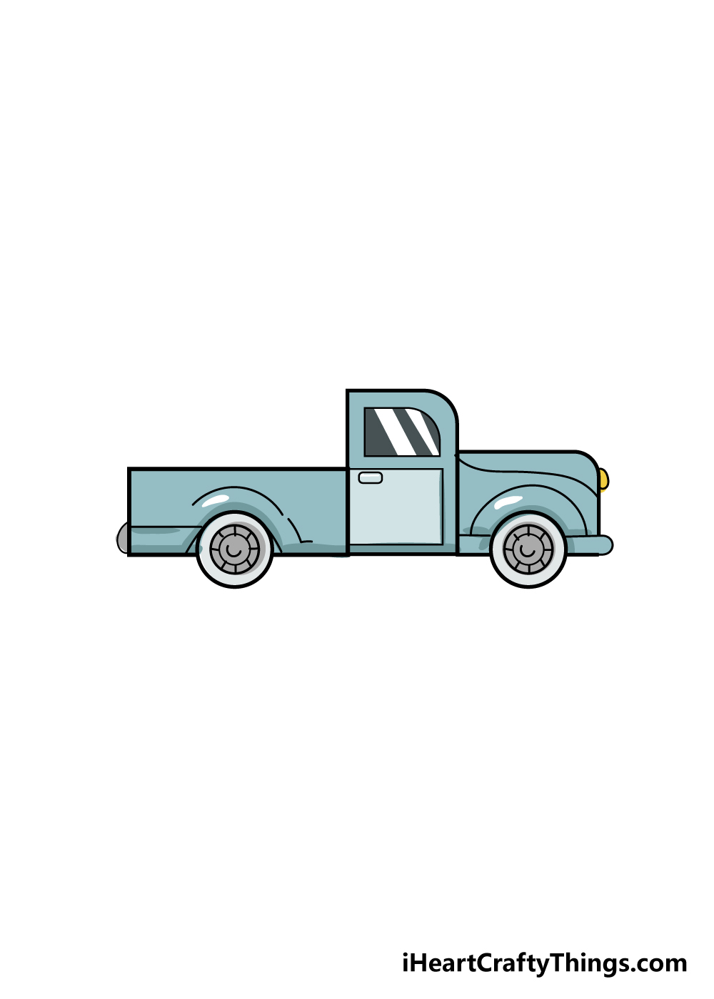 truck drawing step 6