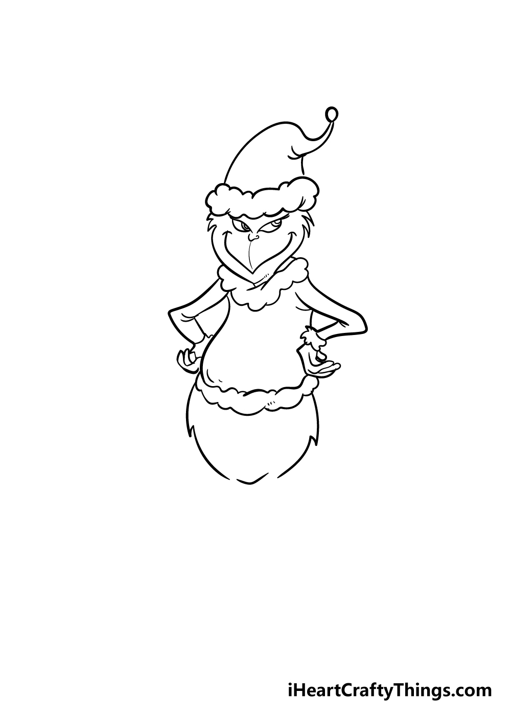 grinch drawing step 6