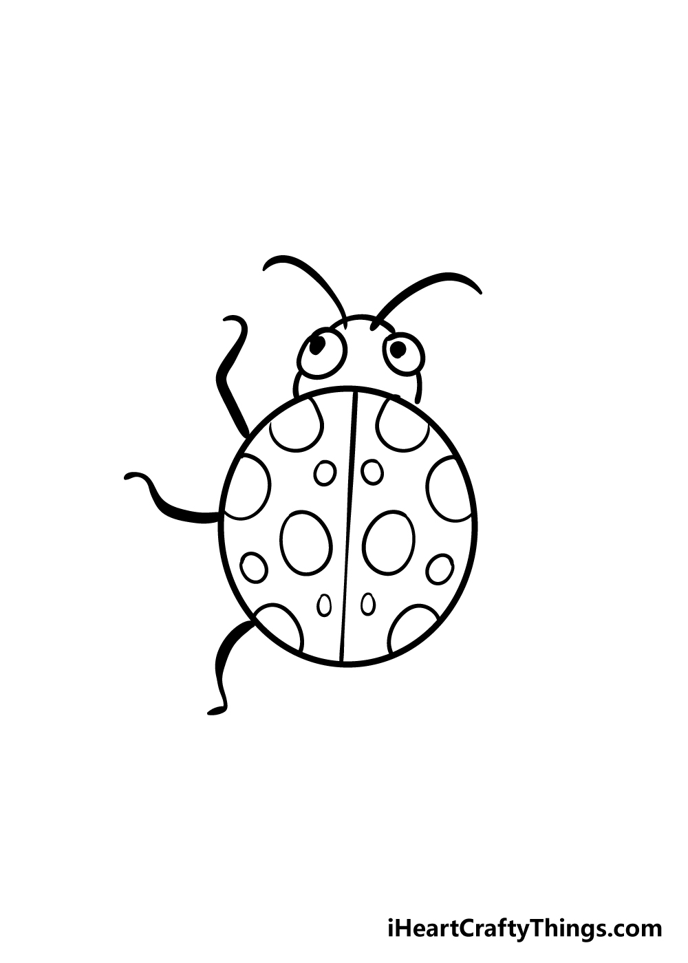 ladybug drawing step 6