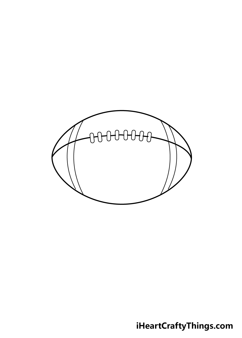 football drawing step 6