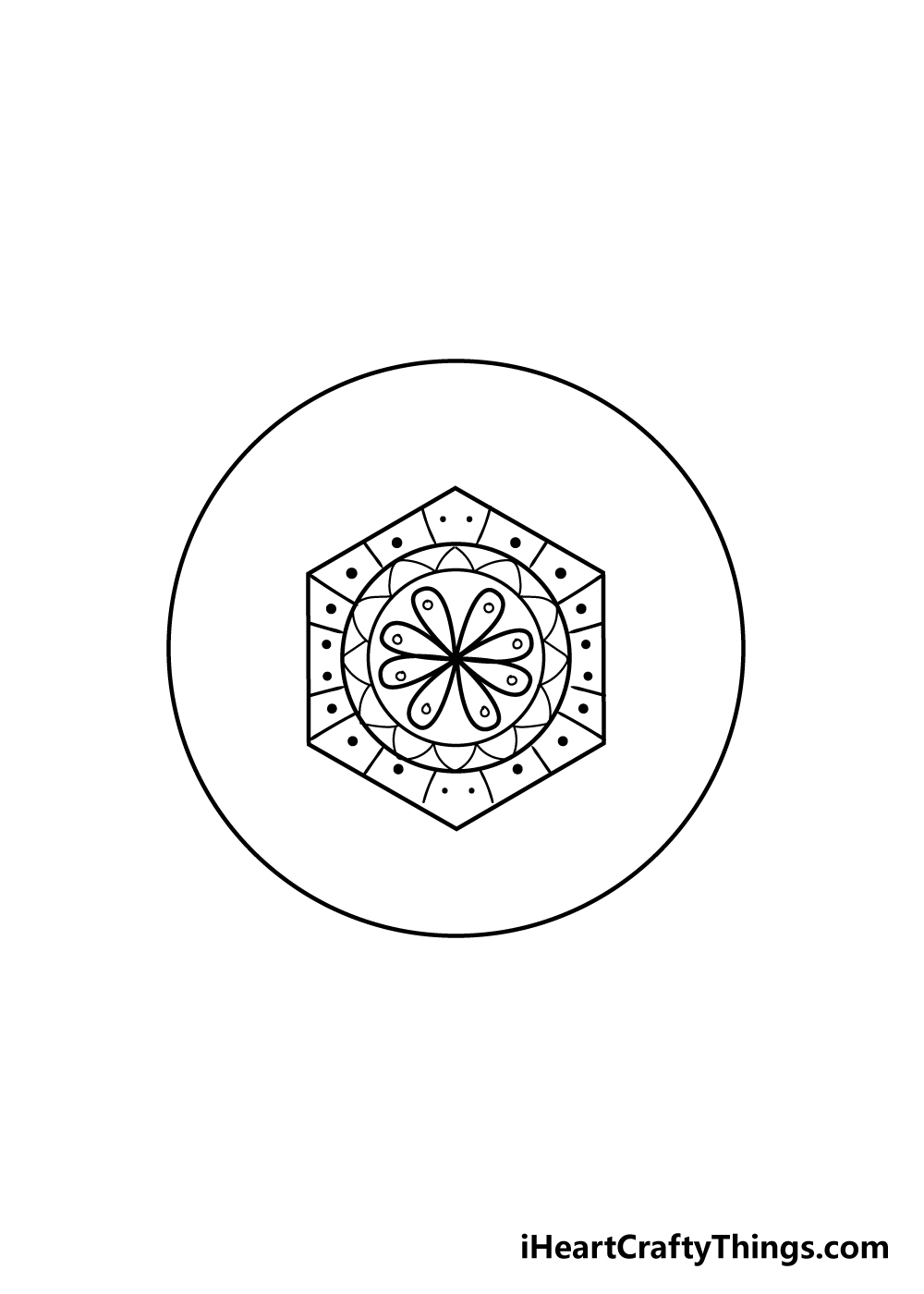 mandala drawing step 6