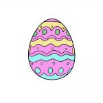 Easter egg drawing step 6
