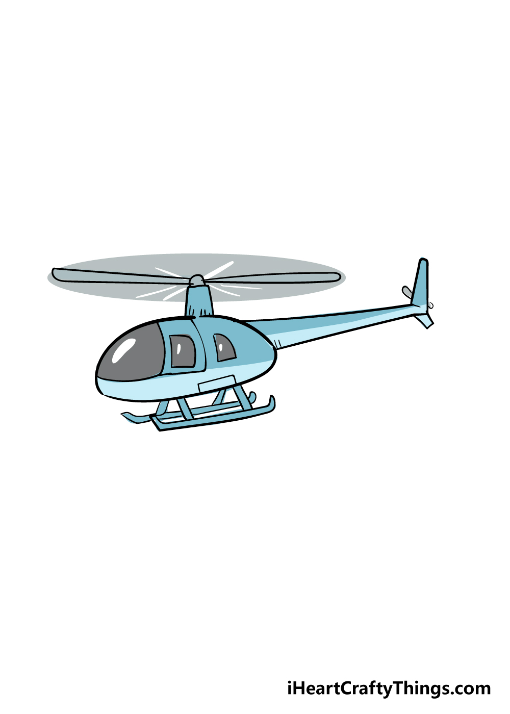 helicopter drawing step 6