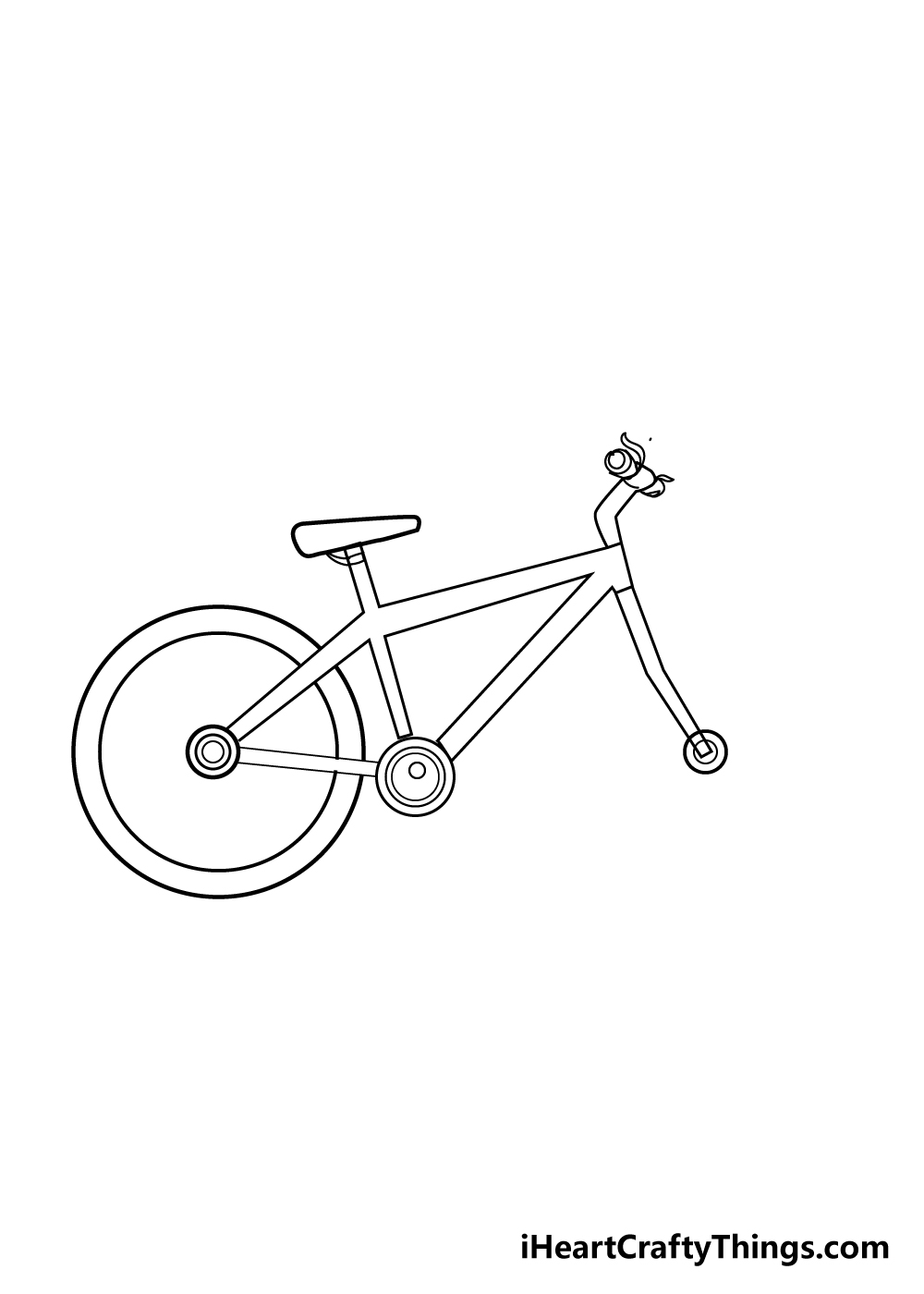 bike drawing step 6