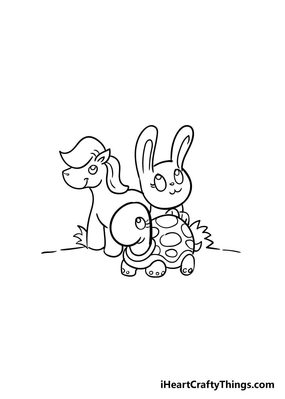 cute animals drawing step 7