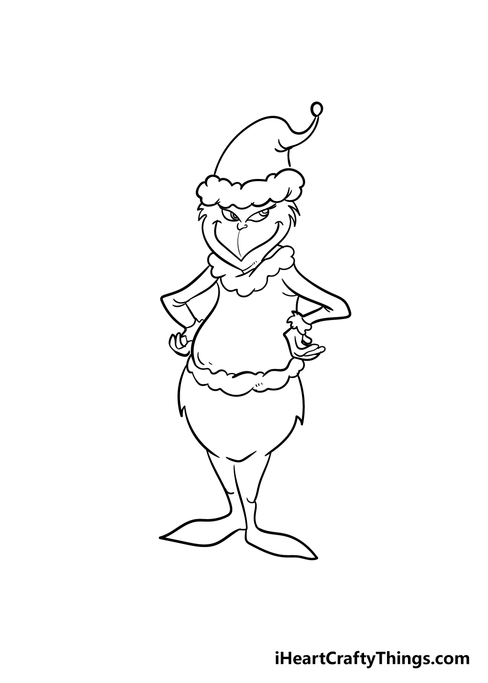 grinch drawing step 7