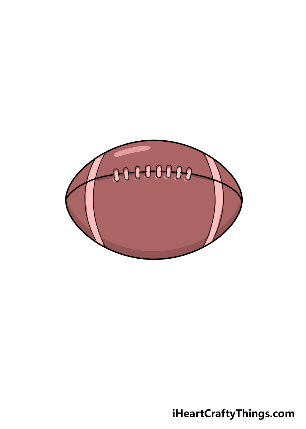 football drawing step 7