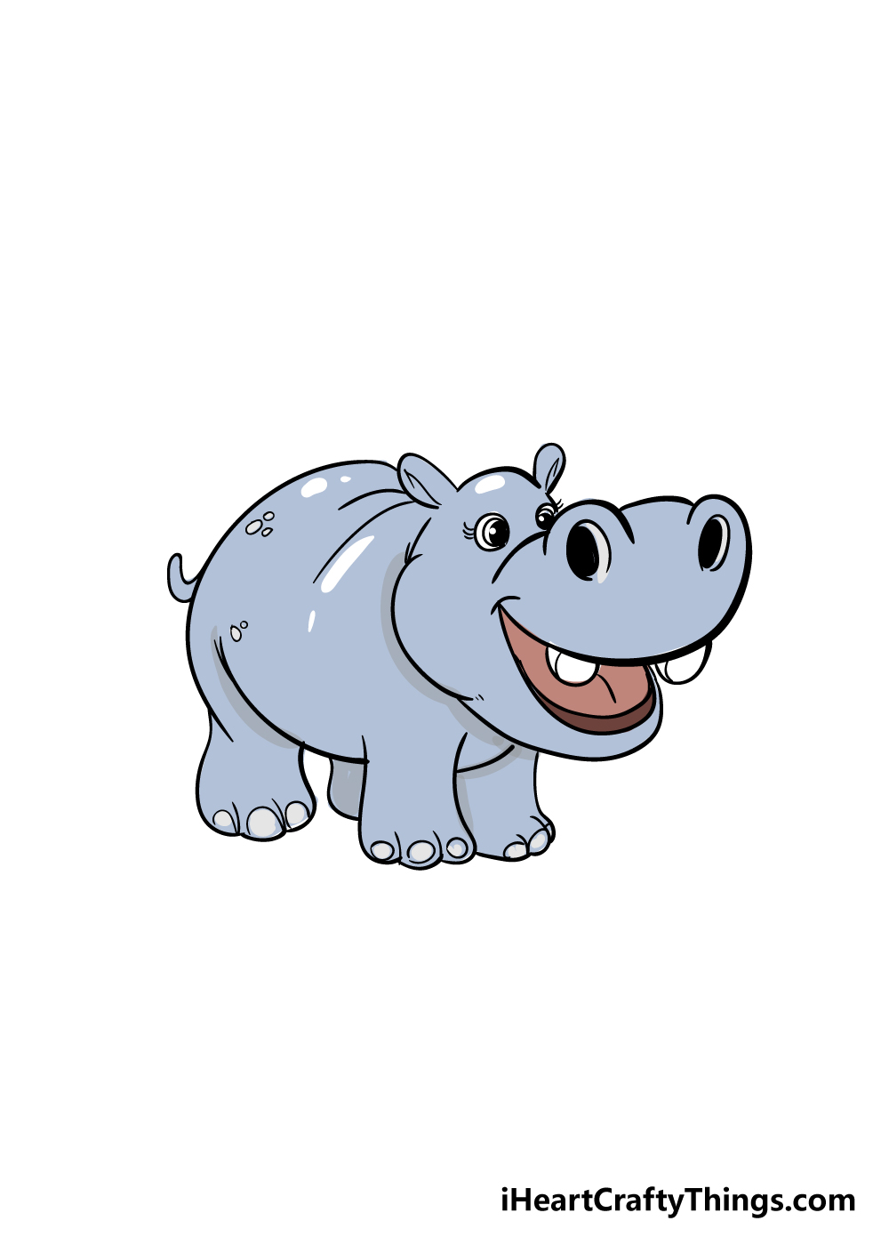 hippo drawing step 7
