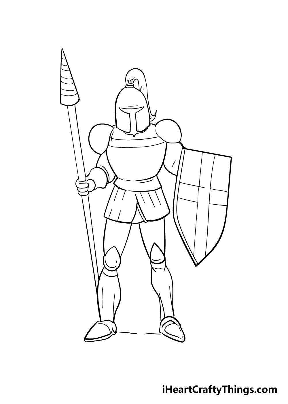 knight drawing step 7