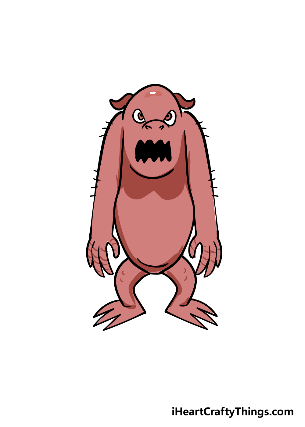 monster drawing step 7