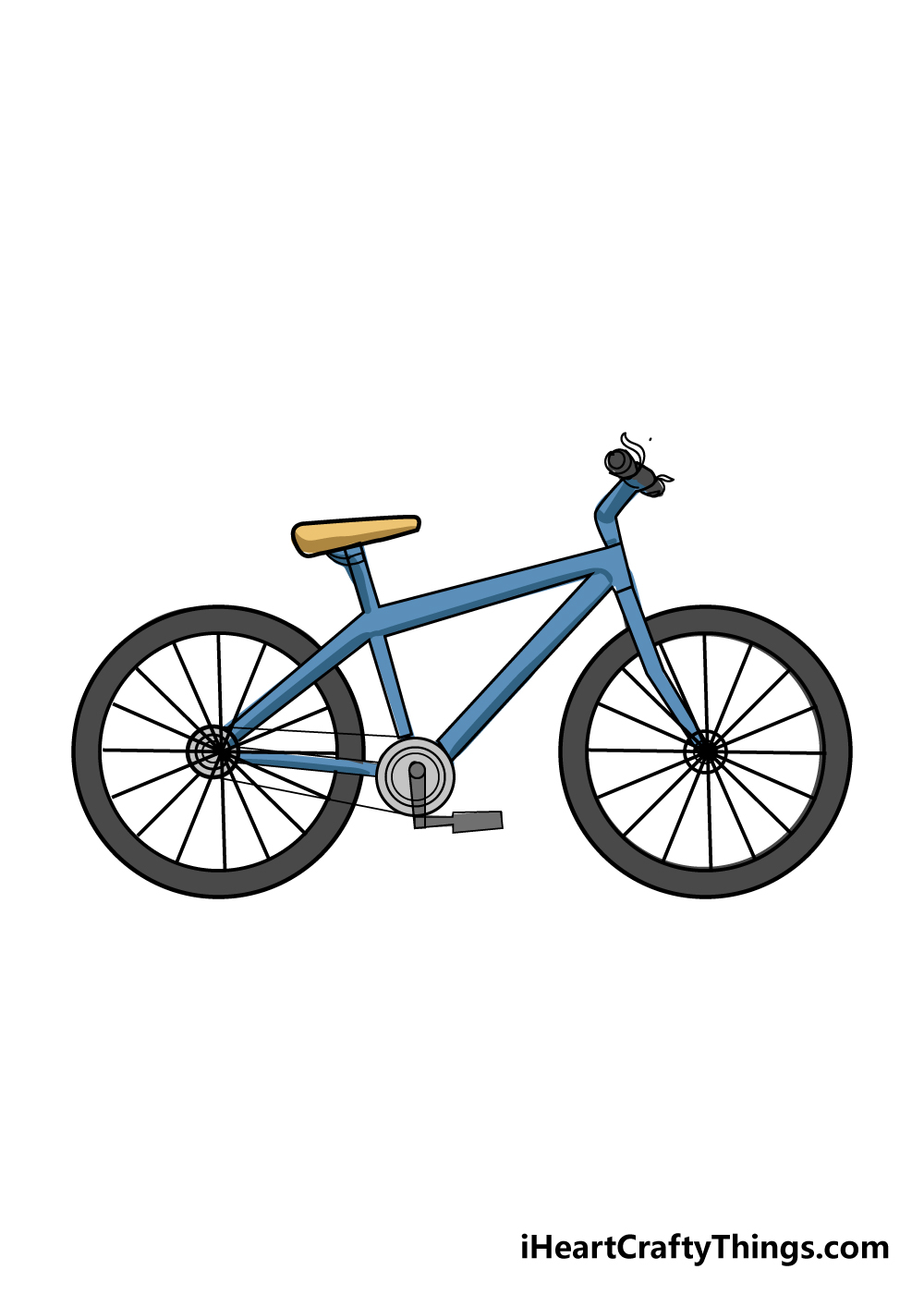 bike drawing step 9
