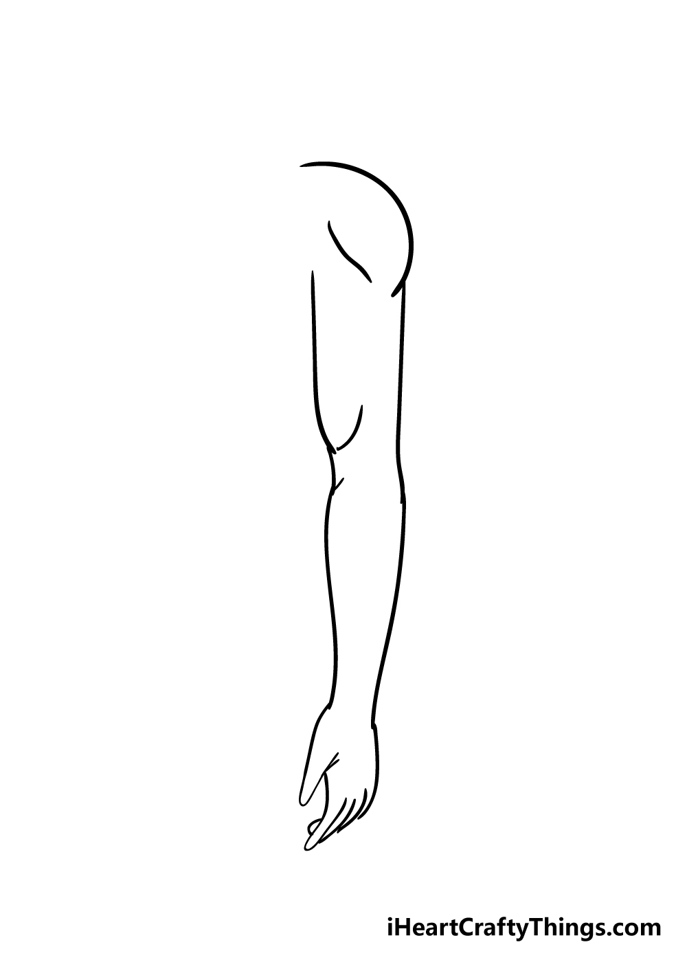 arms drawing step 5