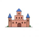 how to draw castle image