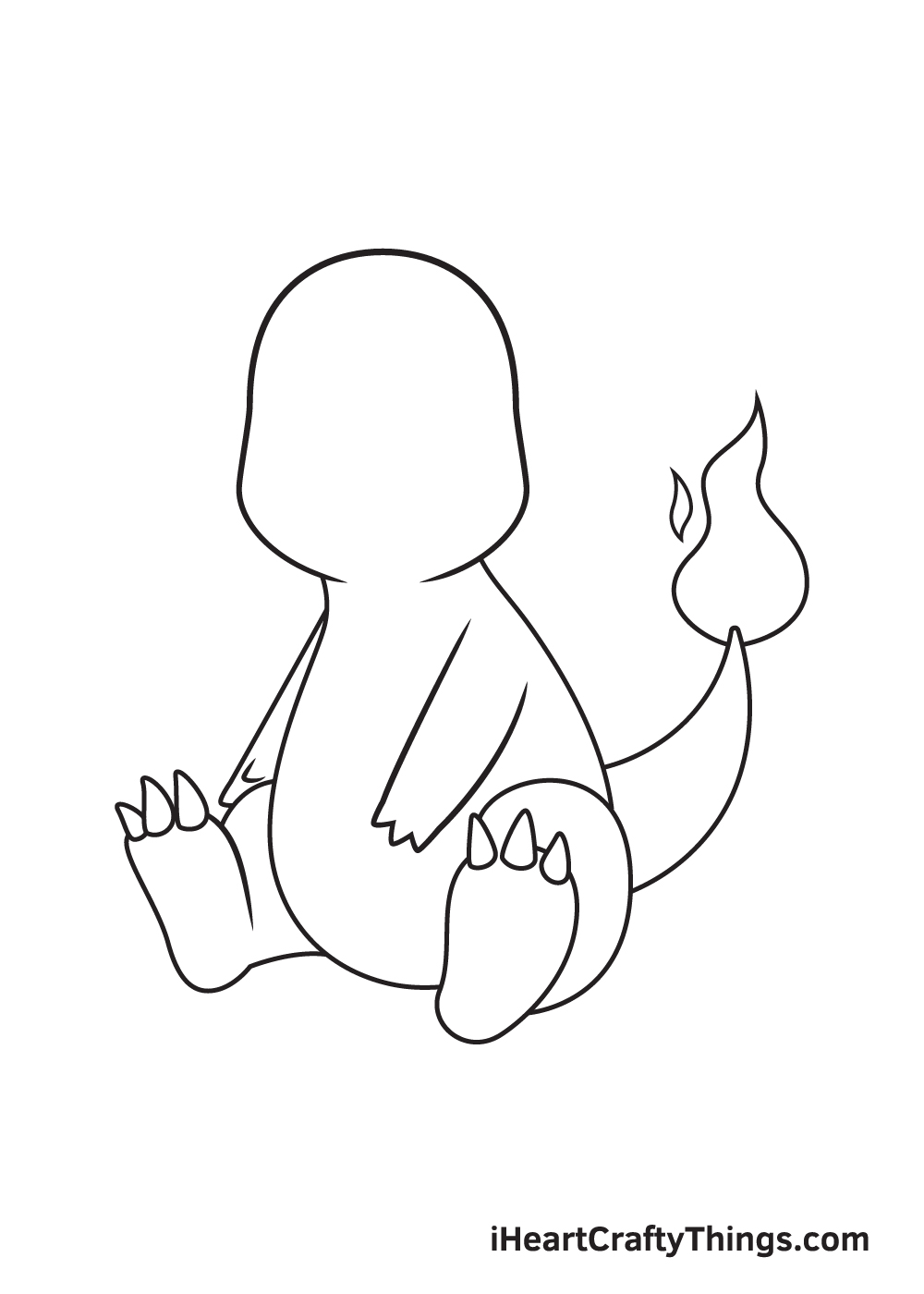 charmander drawing step 5