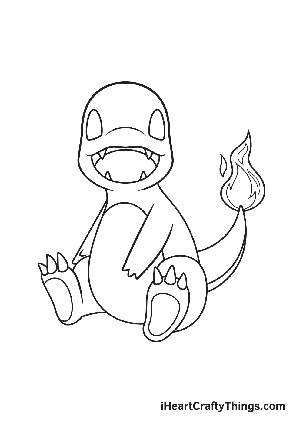 charmander drawing step 8