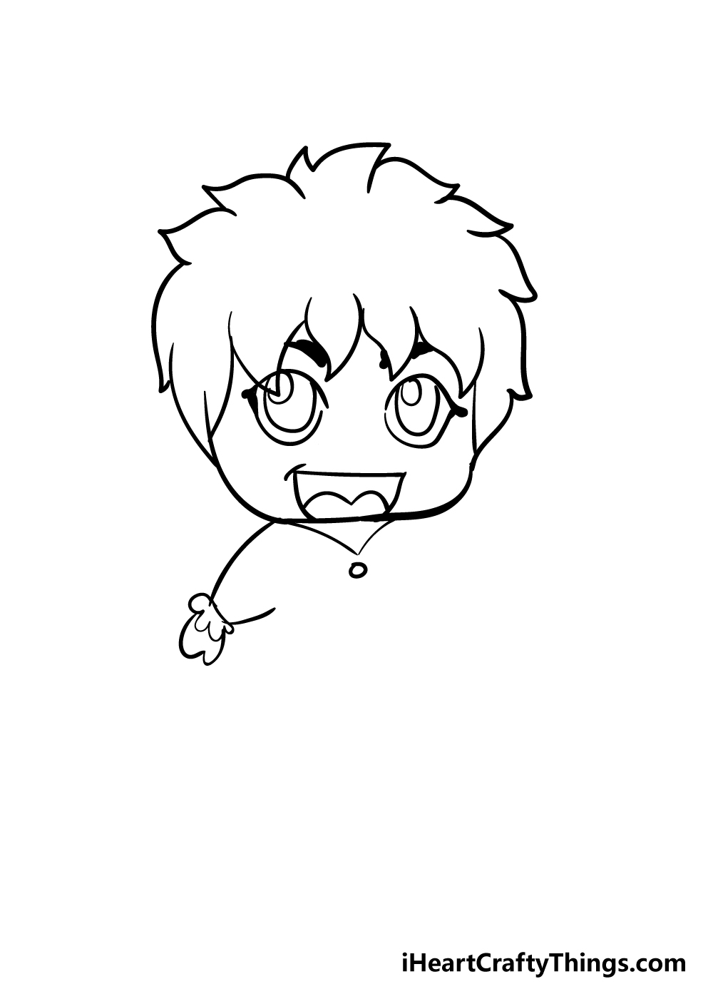 chibi drawing step 7