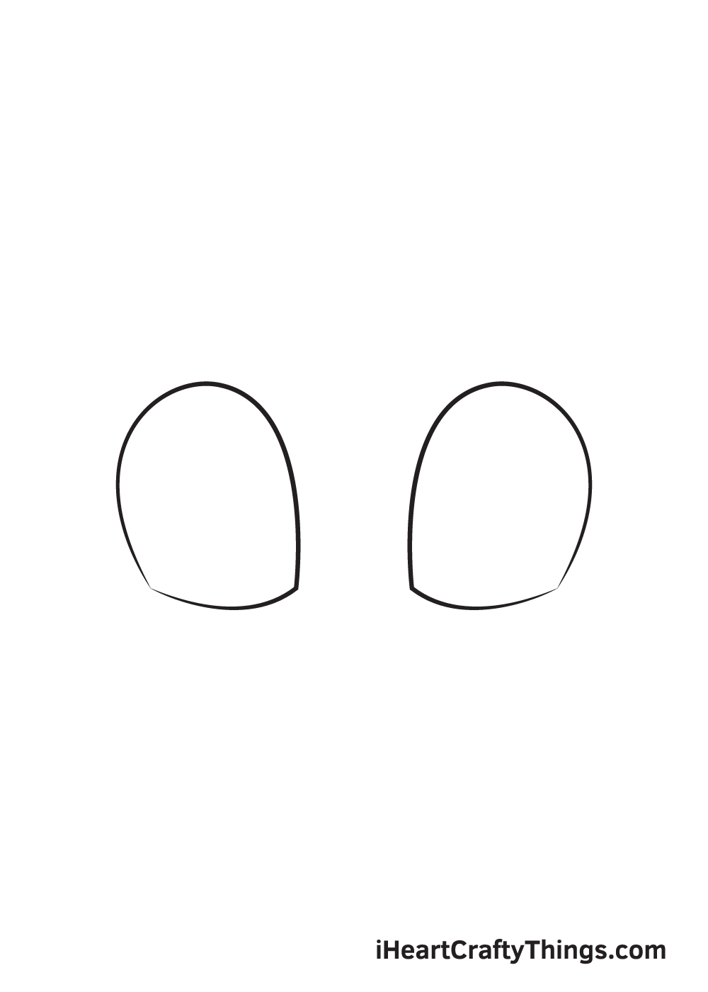 cute eyes drawing step 2
