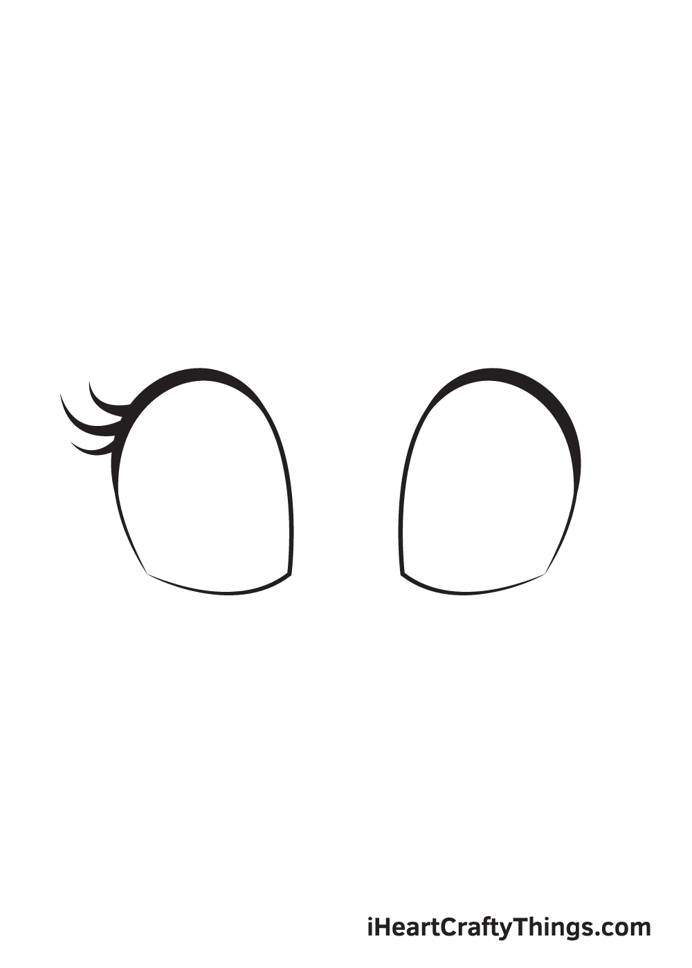cute eyes drawing step 4