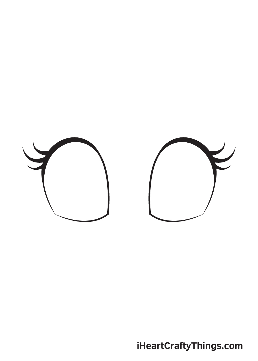 cute eyes drawing step 5