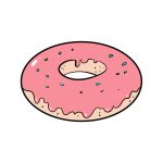 how to draw donut image