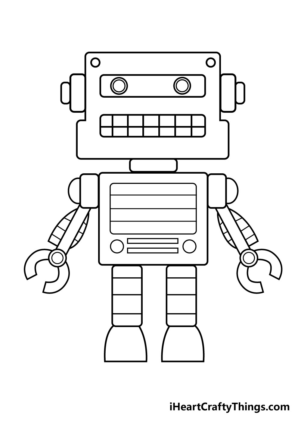 robot drawing step 7