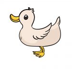 how to draw duck image