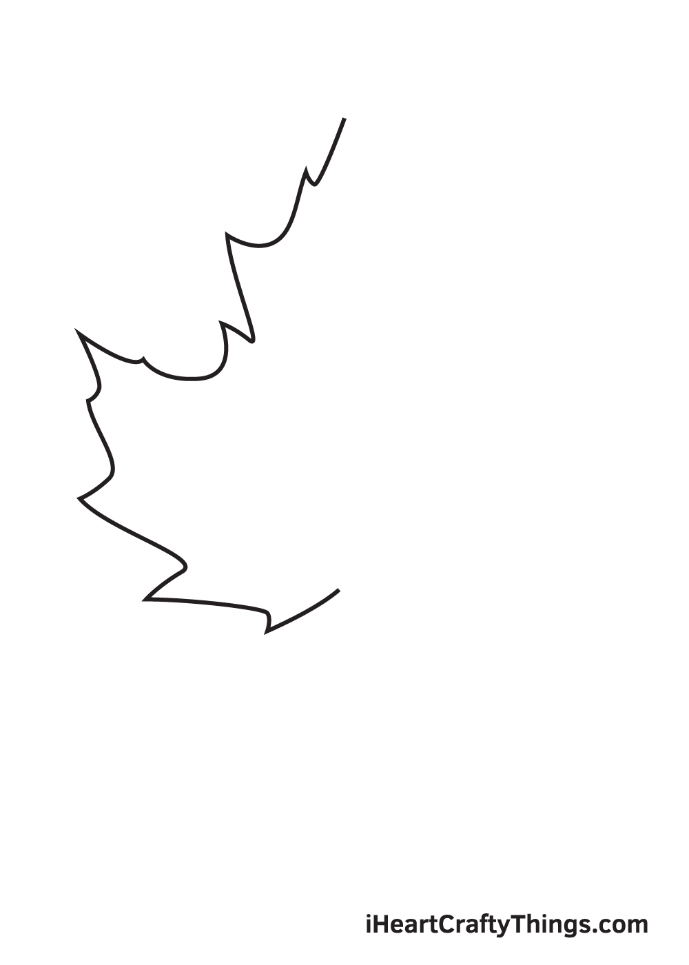 fall leaves drawing step 3