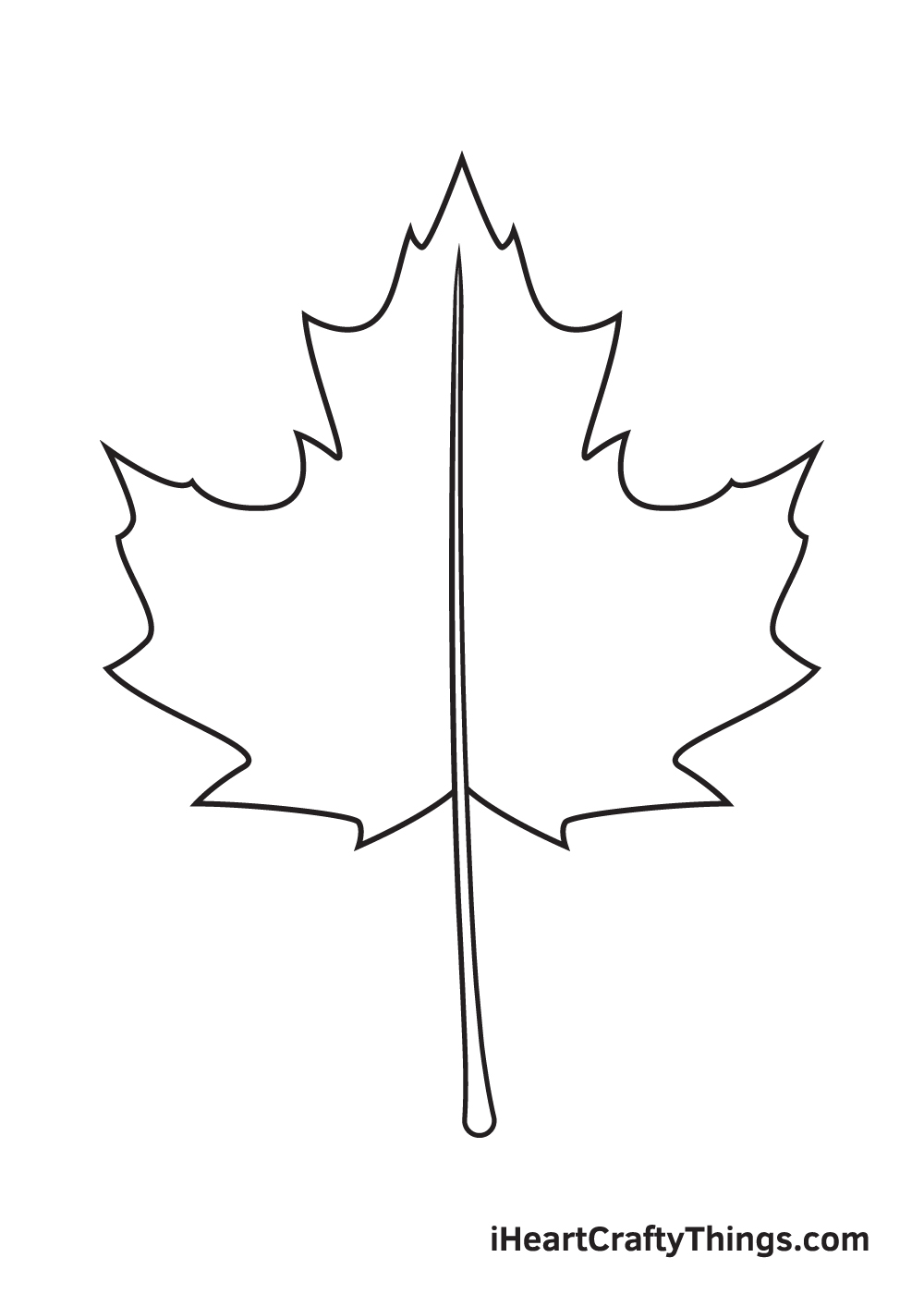 fall leaves drawing step 7