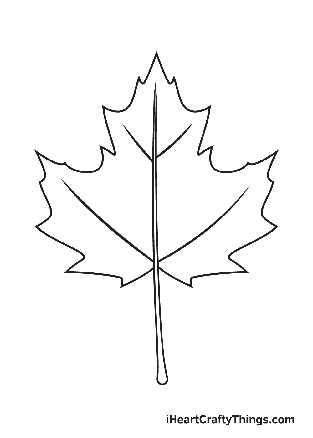 fall leaves drawing step 8