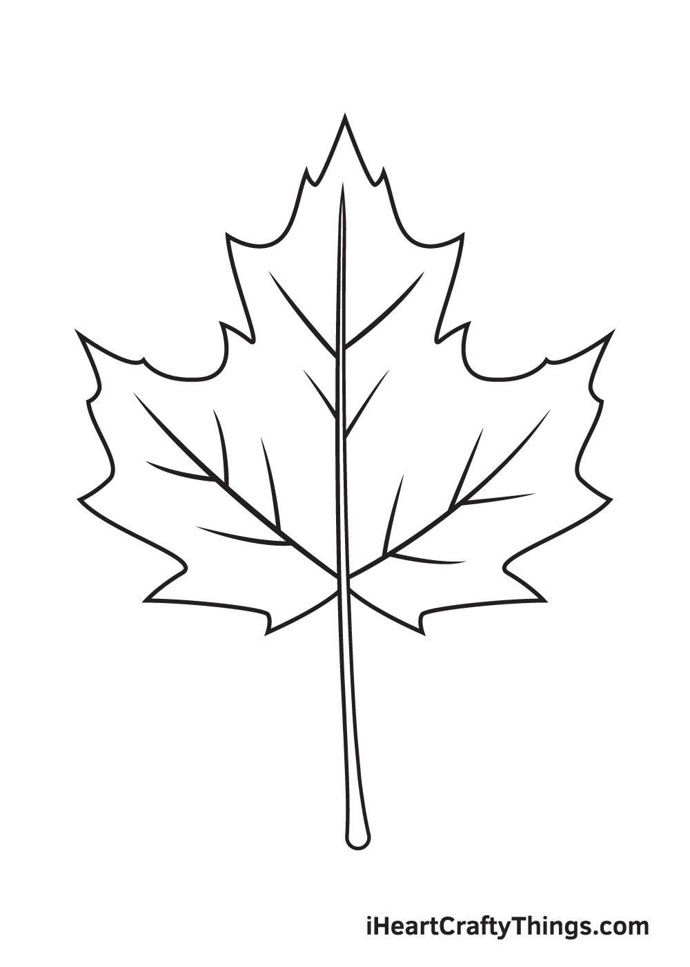 fall leaves drawing step 9