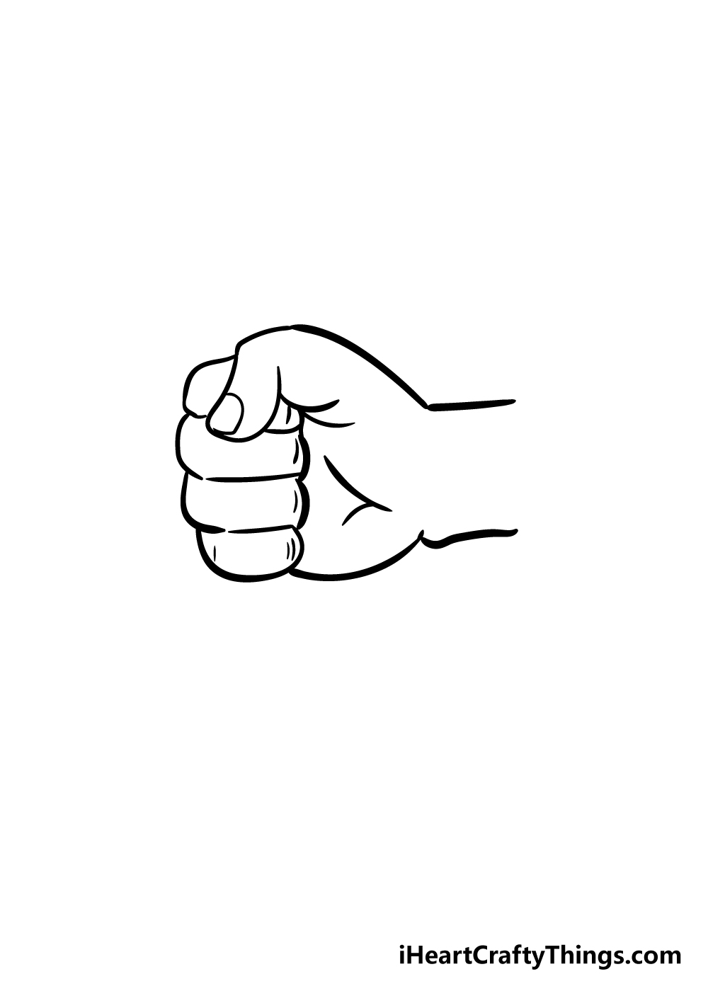 fist drawing step 5