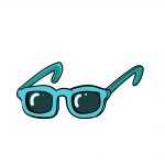 how to draw glasses image