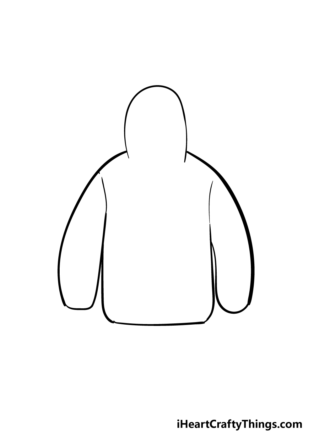 drawing hoodie step 3