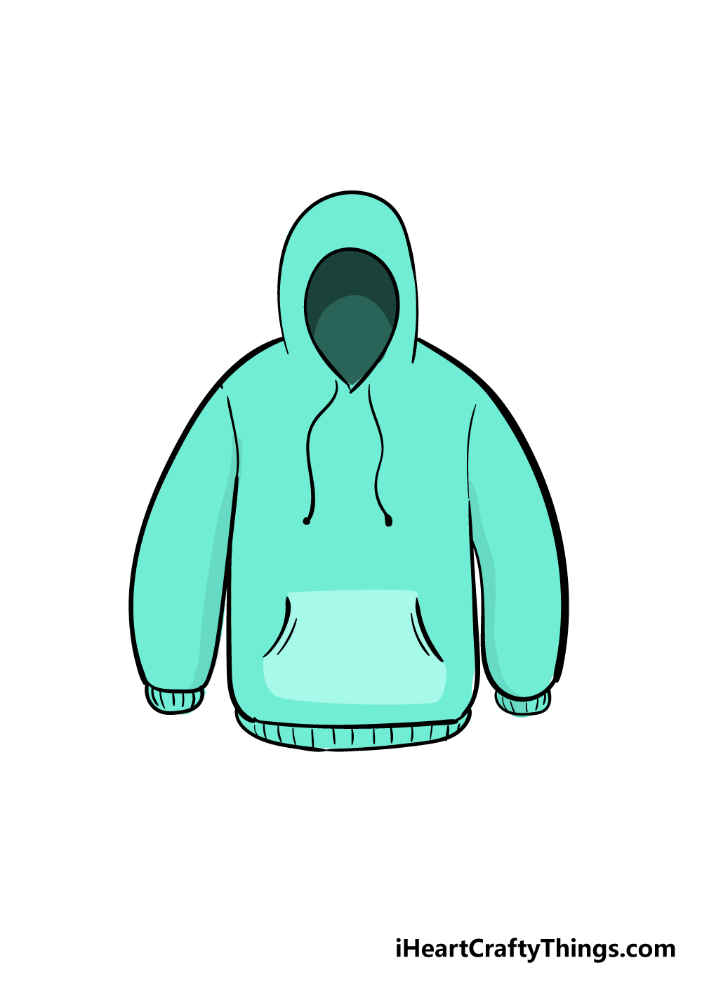 drawing hoodie step 6