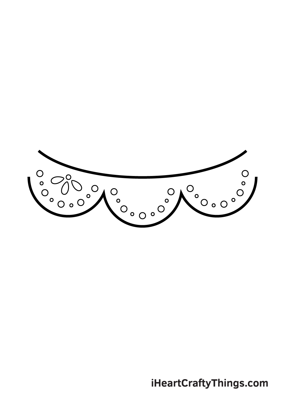 lace drawing step 7