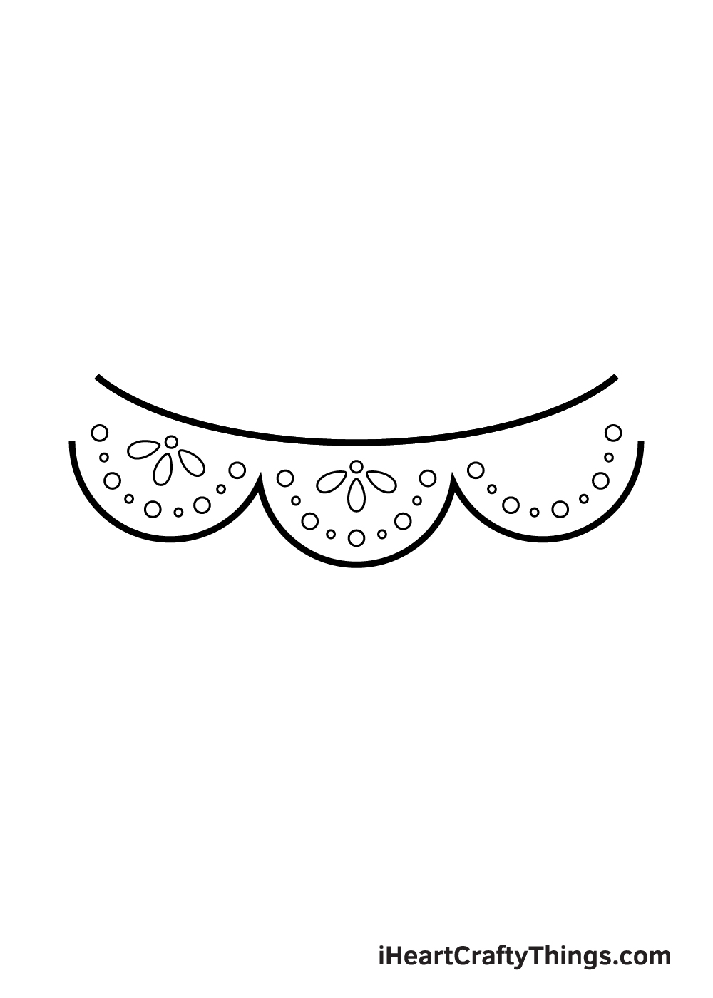 lace drawing step 8