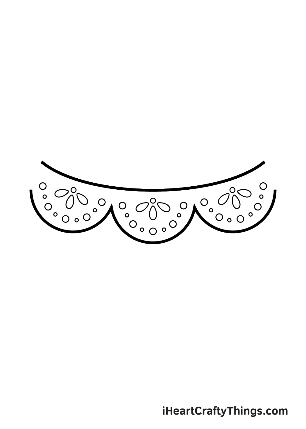 lace drawing step 9